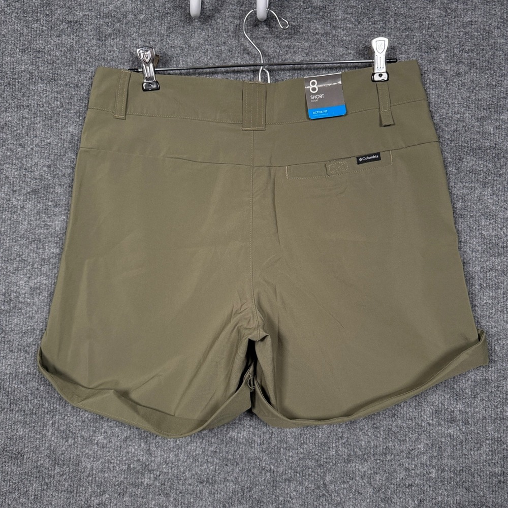 New Columbia Womens Sz 8 Shorts Court Utility Hiking Outdoors Adjustable Hem - Picture 3 of 12